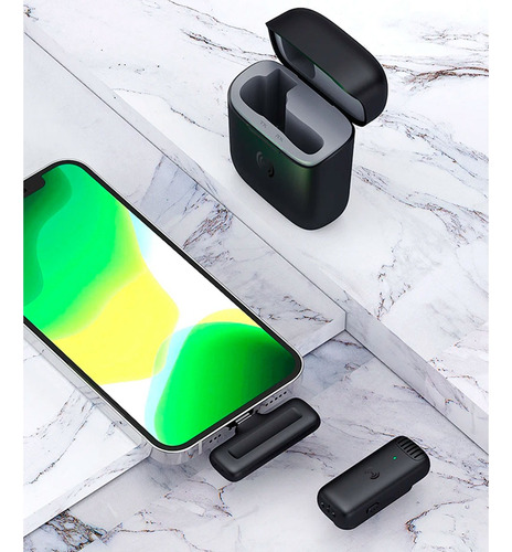 Micrófono Inalámbrico Celular Con Clip Corbatero J11-ip – vista superior