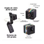 Mini Camara Espia Oculta Seguridad 1080 Full Hd Video Sq11 - Imagen 5