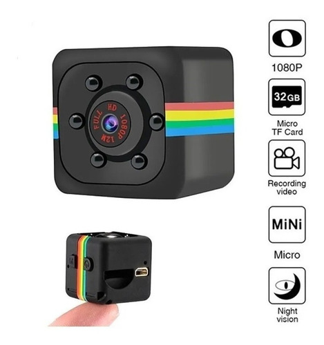 Mini Camara Espia Oculta Seguridad 1080 Full Hd Video Sq11 - Imagen 6