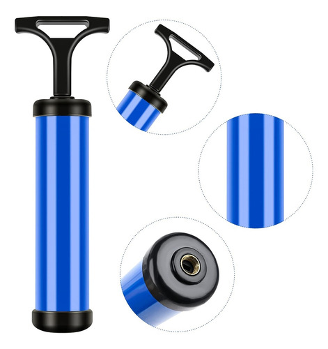 Mini Inflador De Mano + Pico Aguja Pelotas + Pico Inflables - Imagen 4