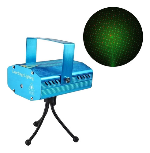 Mini Laser Audioritmico - Efecto Lluvia Estrellas Verde Rojo - Imagen 1