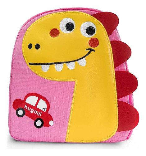 Mochila Dino Jardin Infantil Niños Niñas Escuela 2209 - Imagen 7
