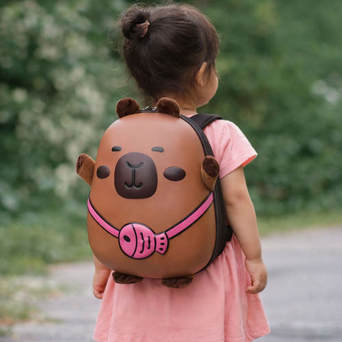 Mochila escolar diseño capibara tapa dura 26392 - Image 2