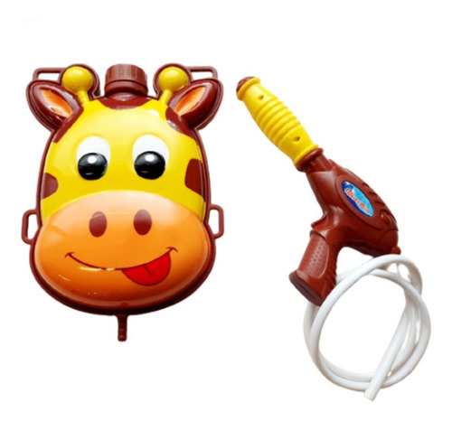 Mochila Pistola De Agua Con Manguera Jirafa Juguete Verano - Imagen 4