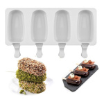 Molde De Silicona Para 4 Paleta De Helado Palito Freezer - Imagen 6