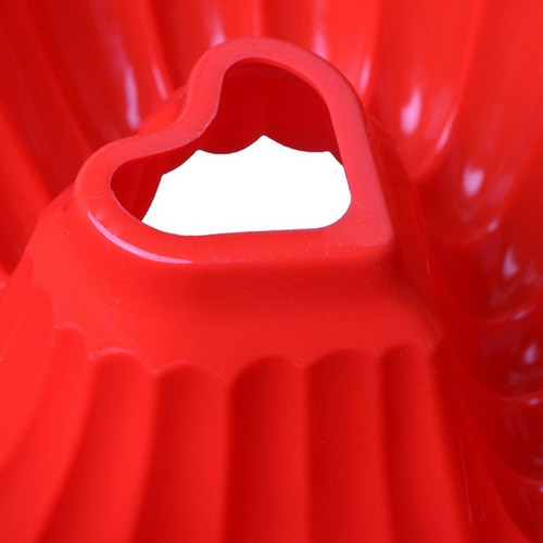 Molde Silicona Forma De Corazon Antiadherente Torta Flan - Imagen 8