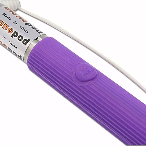 Monopod Baston Selfie Extensible Con Cable Camara Y Celular - Imagen 4