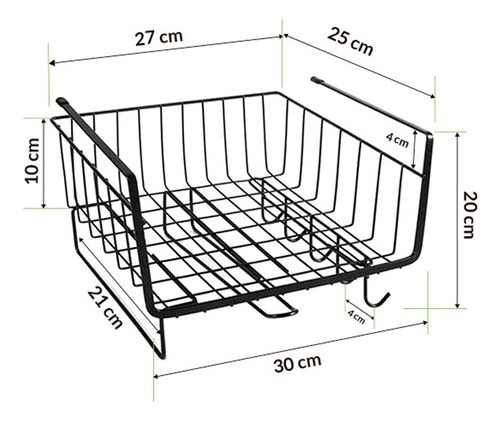Organizador Percha Alacena Colgante Estante Cocina Soportes - Imagen 7