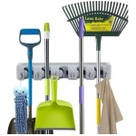 Organizador Soporte Porta Escobas Ganchos Cuelga Escobero - Image 5
