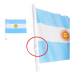 Pack X12 banderas de Argentina para auto con gancho 1882 - Imagen 4