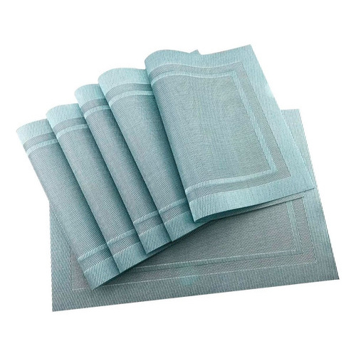 Pack X8 Individuales Mantel Mesa Rectangular Vinilo Re6551