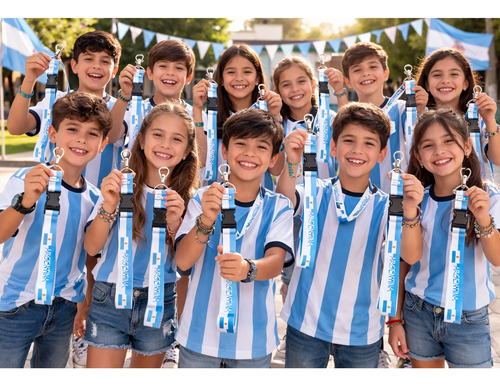 Pack X12 llaveros de Argentina con cinta colgante 1859 - Imagen 7