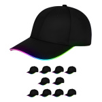 Pack X22 Gorra Led Luminosa Con Visera Neón Cotillón Y771