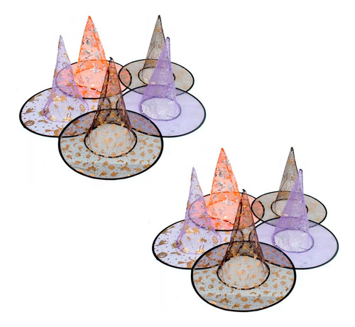 Pack_X_10_Sombrero_Bruja_Disfraz_Halloween_Fiesta_Disfraces_D_929464-MLA74962759972_032024-O.jpg Pack X 10 Sombrero Bruja Disfraz Halloween Fiesta Disfraces - Imagen 1