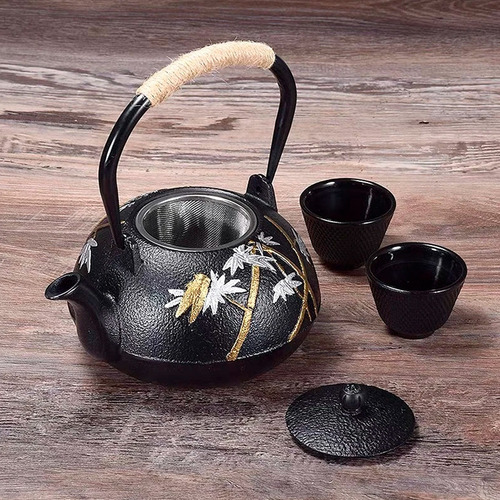 Pava De Hierro Fundido Negra Para Té 1,2 Litros Mt09055 - Image 4
