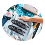 Perchas plegables x6 90497 – imagen de uso