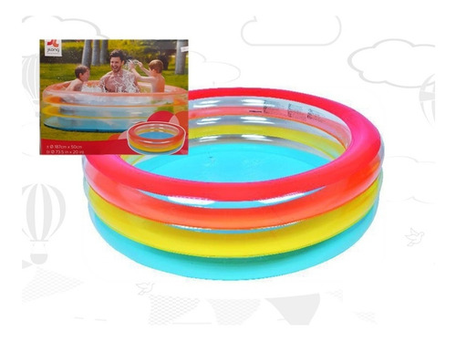 Pileta Inflable Circular 3 Anillos Verano 187 X 50 Cm 17395 - Imagen 4