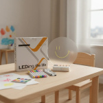 Pizarra mágica circular luminosa LED