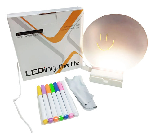 Pizarra mágica circular luminosa LED - Image 8