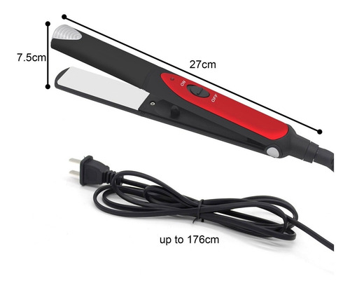 Planchita De Pelo Con Placa Calentamiento Rapido Nhc 220v - Image 3