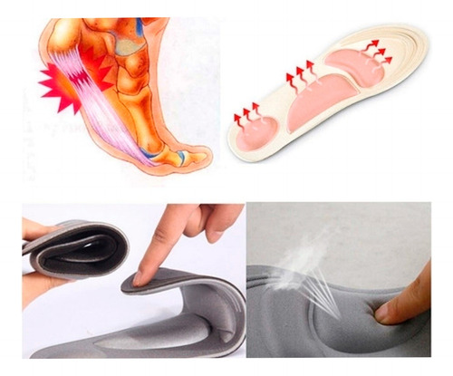 Plantilla Negra Antideslizante Soporte Alivio Dolor Plt12 – detalle del producto