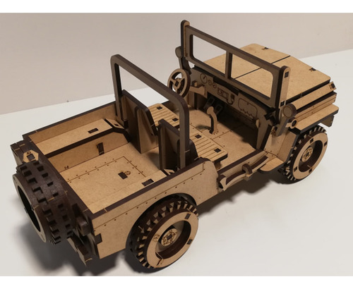 Puzzle 3d Rompecabezas De Madera Auto Willys Wa00117 - Image 3