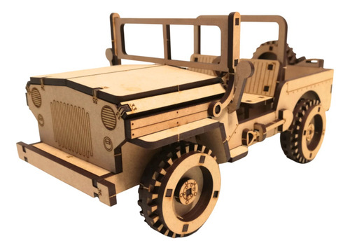 Puzzle 3d Rompecabezas De Madera Auto Willys Wa00117 - Image 1