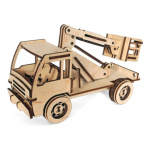 Puzzle 3d Rompecabezas De Madera Camion Con Elevador Wa00119