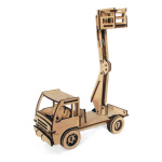 Puzzle 3d Rompecabezas De Madera Camion Con Elevador Wa00119 - Image 2