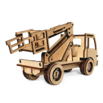 Puzzle 3d Rompecabezas De Madera Camion Con Elevador Wa00119 - Image 3