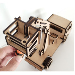 Puzzle 3d Rompecabezas De Madera Camion Con Elevador Wa00119 - Image 4