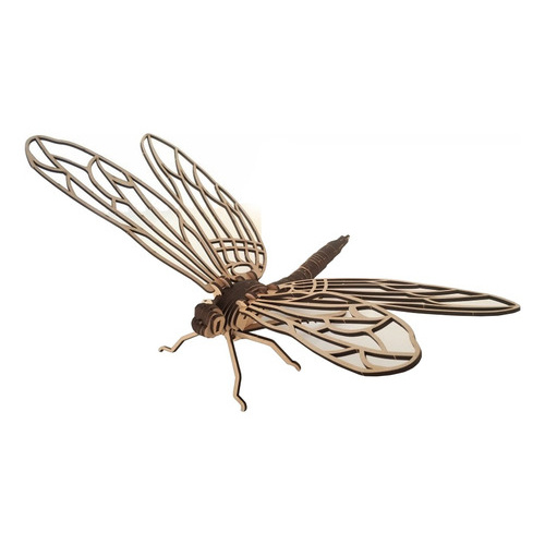 Puzzle 3d Rompecabezas De Madera Libelula Wa00105