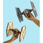 Nave de Star Wars Tie Fighter de madera para armar - Wa00112 – vista lateral