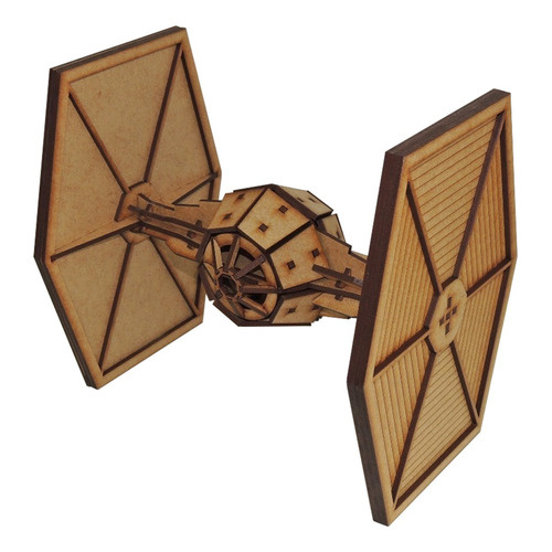 Nave de Star Wars Tie Fighter de madera para armar - Wa00112