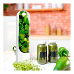 Recipiente Frasco Para Hierbas Contenedor Hermético 90492 – imagen de uso