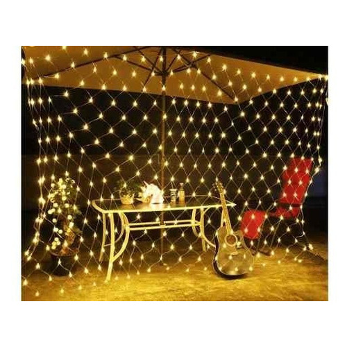 Red Guirnalda 144 Led Blanco Calido 1.80 X 1 Mts