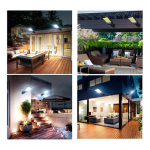 Reflector 300w Luz Led Con Panel Solar Lampara Pared Cob300w - Imagen 2
