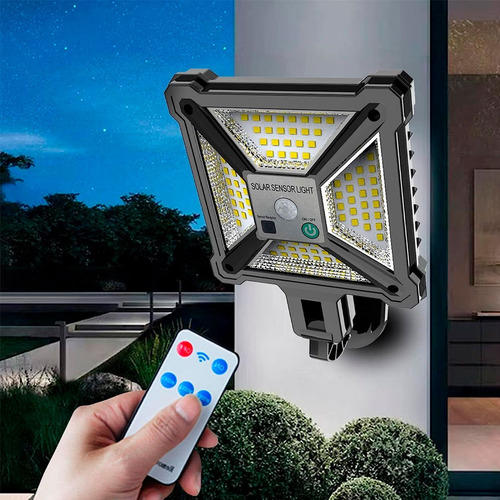 Reflector solar LED con sensor de movimiento para pared 96led - Image 3