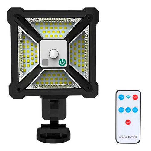 Reflector solar LED con sensor de movimiento para pared 96led