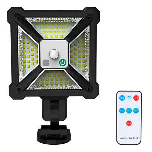 Reflector solar LED con sensor de movimiento para pared 96led - Image 1