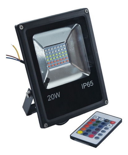 Reflector Led 20w Rgb 16 Colores Con Control Remoto Multiled - Image 2
