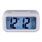 Reloj despertador LCD luz snooze light con calendario y temperatura - Imagen 6