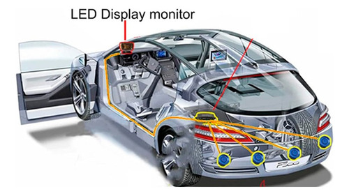 Sensor Retroceso Radar Auto Reversa Estacionamiento Dyw-a43 - Image 2