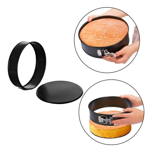 Set 6 Moldes Tortas Desmontables 18-28 Cm Reposteria Redondo – detalle del producto