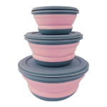 Set De 3 Bowl Taper Plegables De Silicona Cocina Sil-157 - Imagen 11