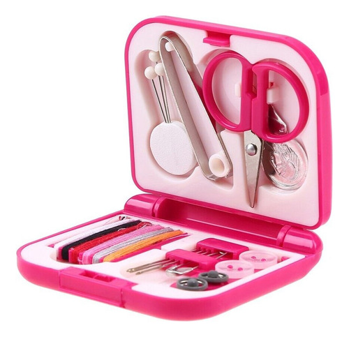 Set de costura en estuche con agujas hilos tijera y accesorios Yh022 - Image 4