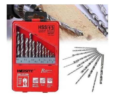 Set Juego De 13 Mechas Acero Rapido Para Madera 1.5 A 6.5 Mm - Image 2