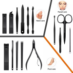 Set manicura y pedicura en estuche de 15 piezas acero inoxidable - Image 3