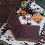 Silla plegable con respaldo y bolso para camping Yz1 - Image 11