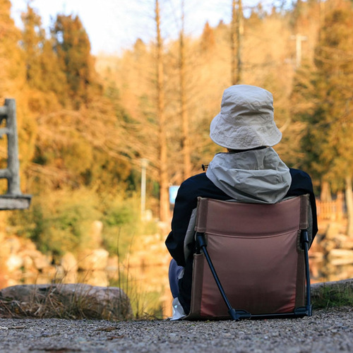 Silla plegable con respaldo y bolso para camping Yz1 - Image 24
